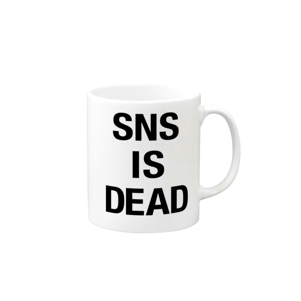 is_deadのSNS Mug :right side of the handle