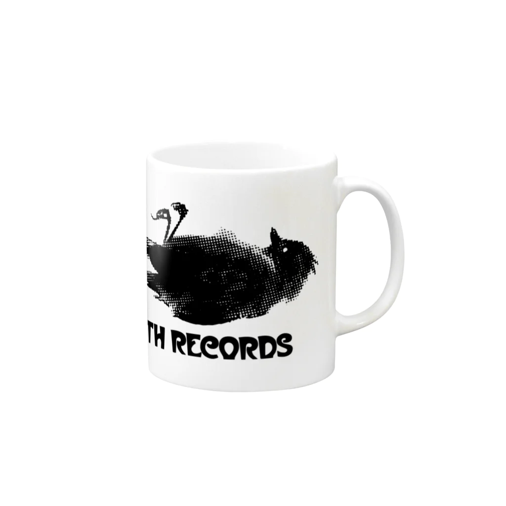 stereovisionのDEATH RECORDS マグカップの取っ手の右面