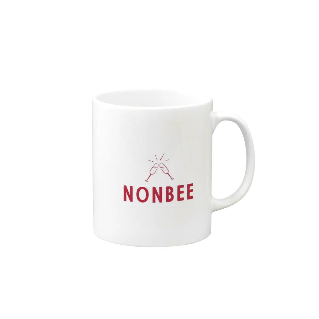 hat👟のNONBEE Mug :right side of the handle