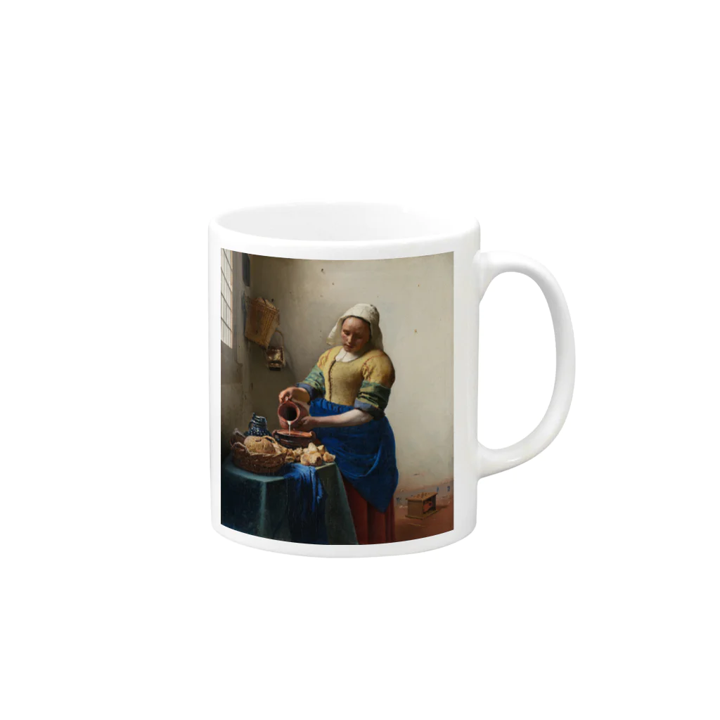 世界美術商店の牛乳を注ぐ女 / The Milkmaid Mug :right side of the handle