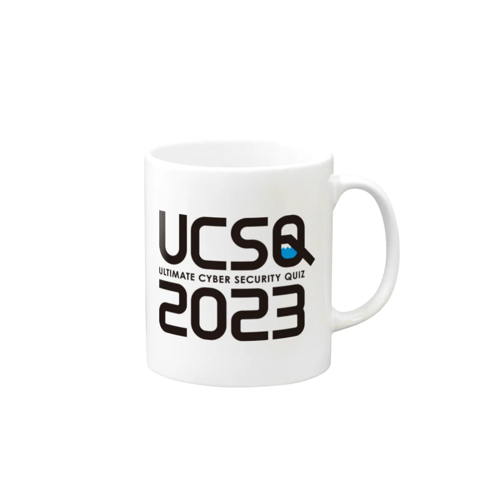 UCSQオフィシャルショップのUCSQ2023-オリジナルロゴ マグカップの取っ手の右面