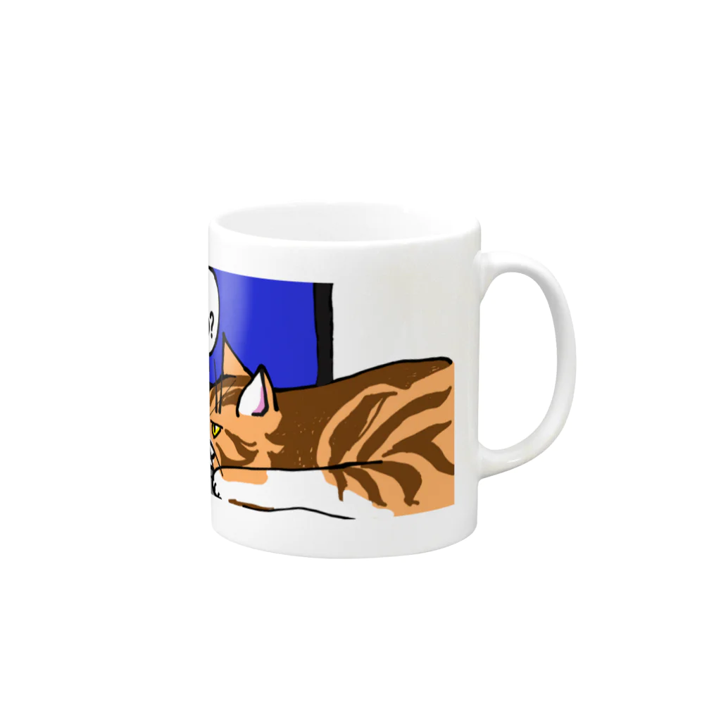 9livesworkのレンタル猫の手（貸しますよ） Mug :right side of the handle