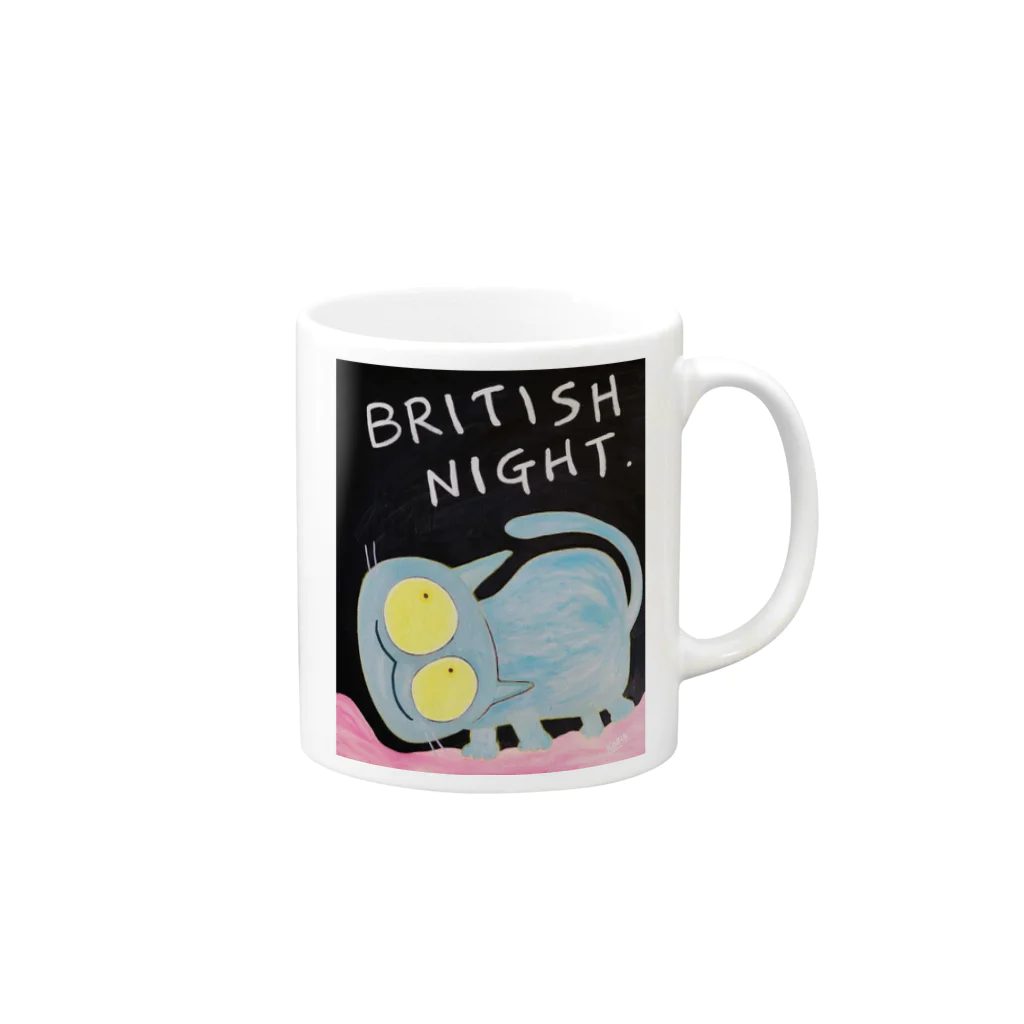 RenandcooperのBritish night  マグカップの取っ手の右面