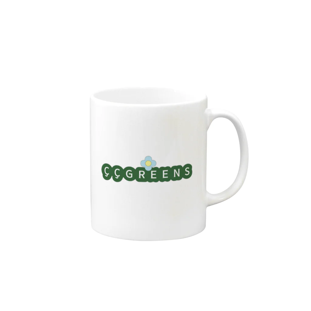 　（GNSブランド）nani72.com　GREENS　なになにアザラシ　忍ショップのGREENS Mug :right side of the handle