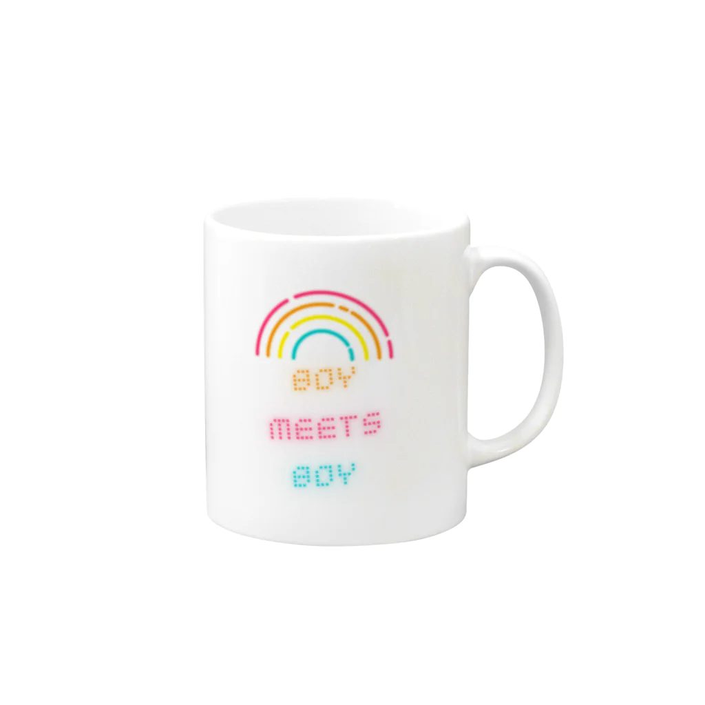 BOY-MEETS-BOYの🌈 BOY MEETS BOY 🌈 vol.1 Mug :right side of the handle