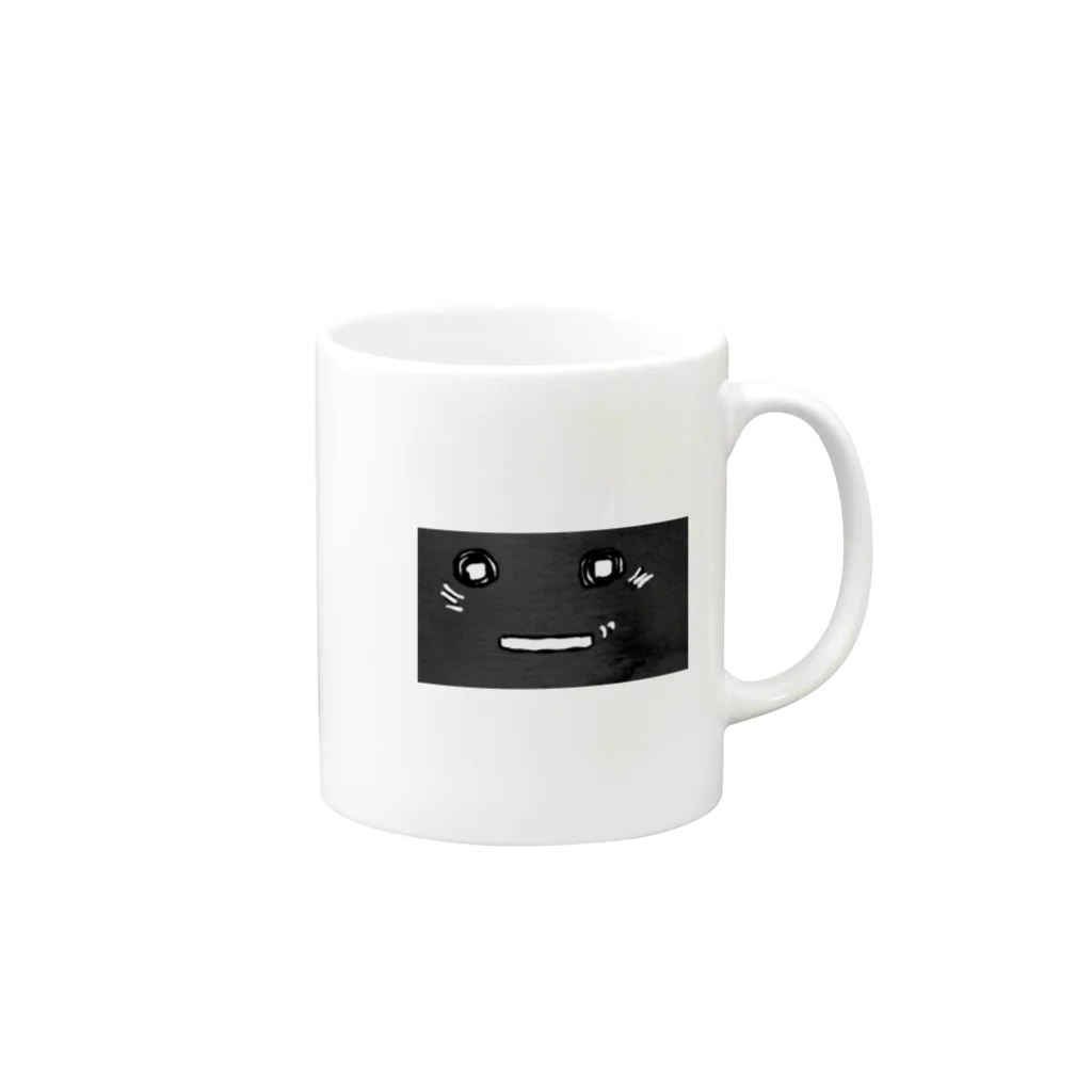 pinyako5502のニヤリくん Mug :right side of the handle