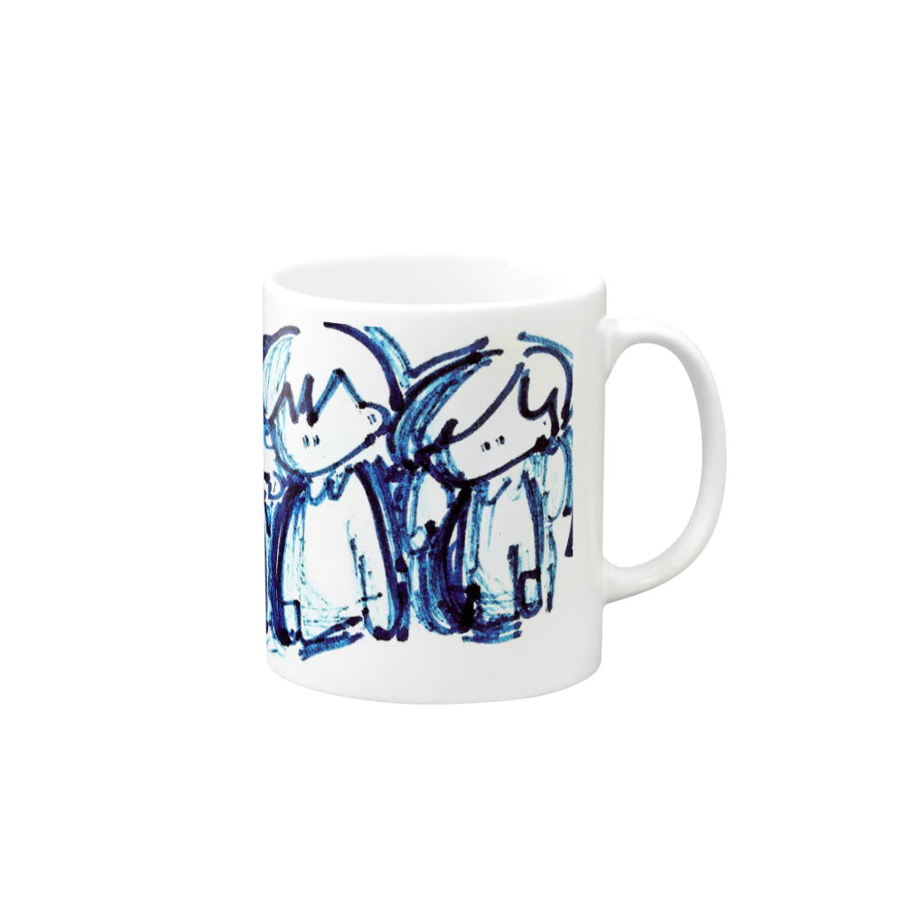 たけださきのあたいたち Mug :right side of the handle