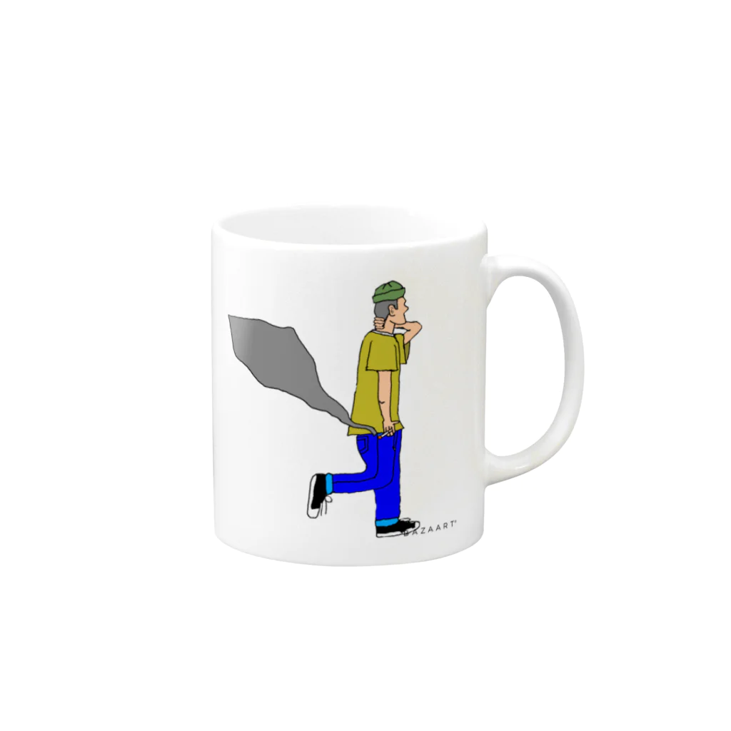 ikkyu's storeのとことこ Mug :right side of the handle