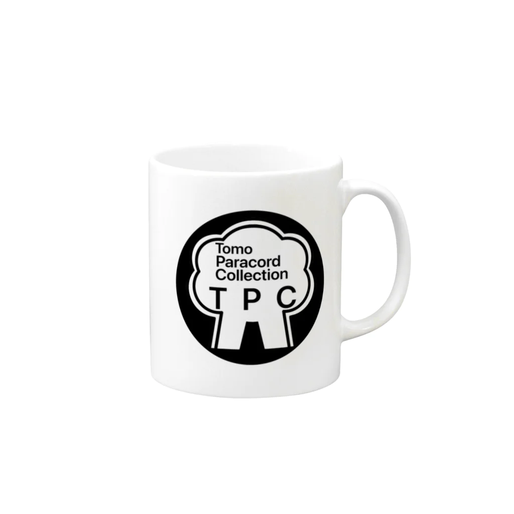 Tomo Paracord Collectionのt.p.c ロゴ Mug :right side of the handle