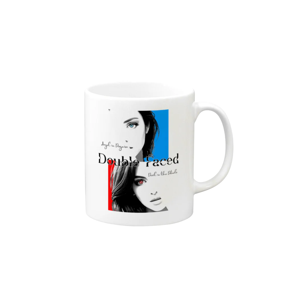 CharmyraのDouble Faced Mug :right side of the handle