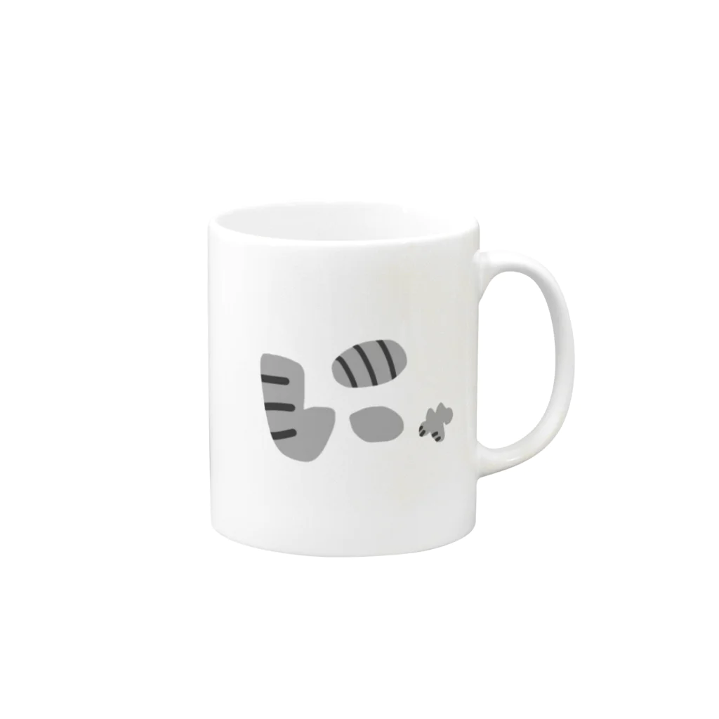 なでしこ@デザインのにゃ。～ネコのご挨拶～ Mug :right side of the handle