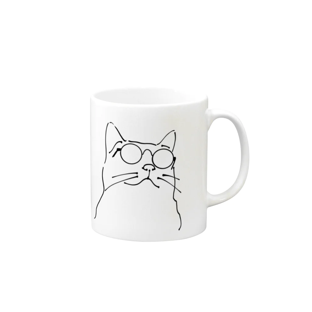 ポップトーンの吾輩は猫である。 Mug :right side of the handle