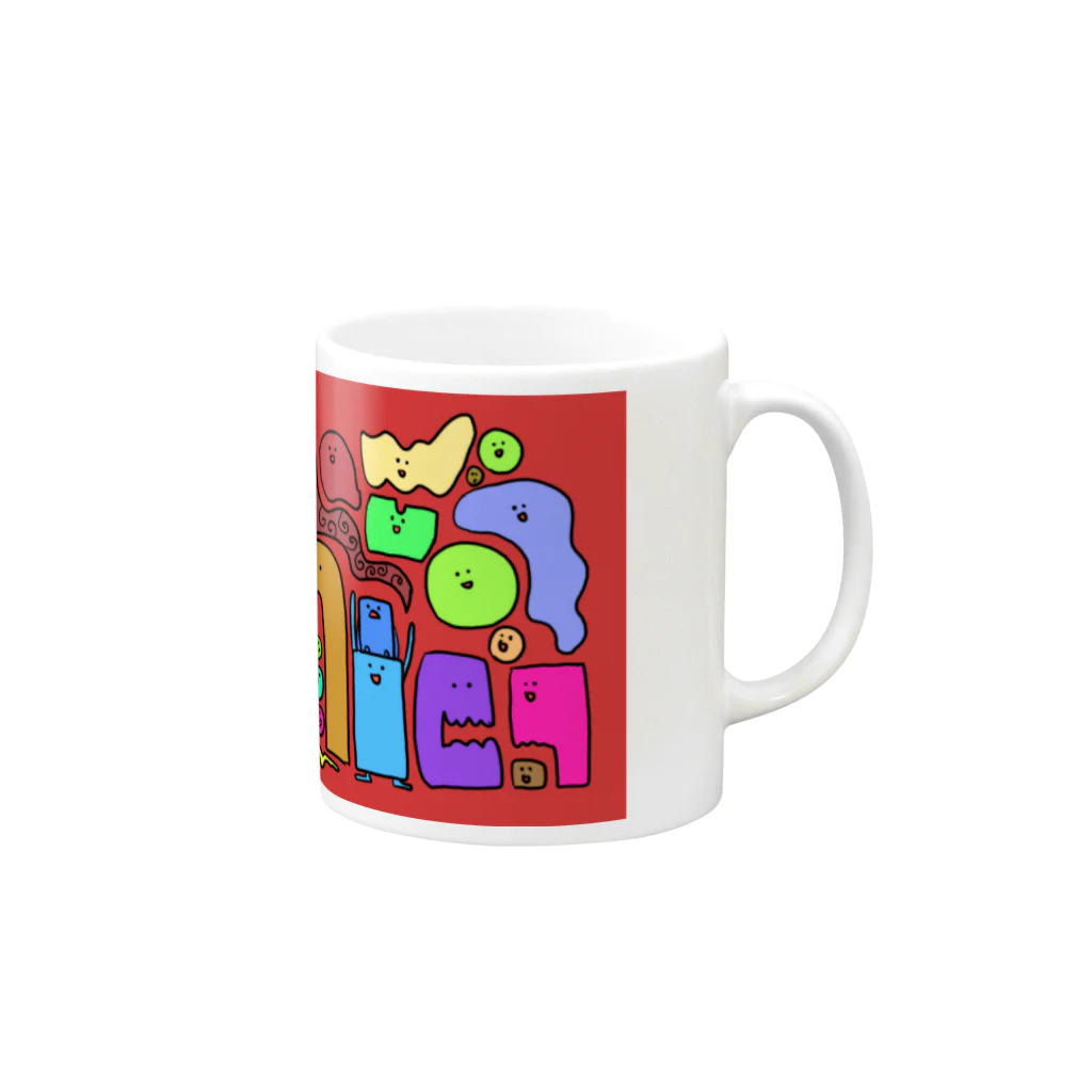 Jackpot-Artsのへんなの Mug :right side of the handle