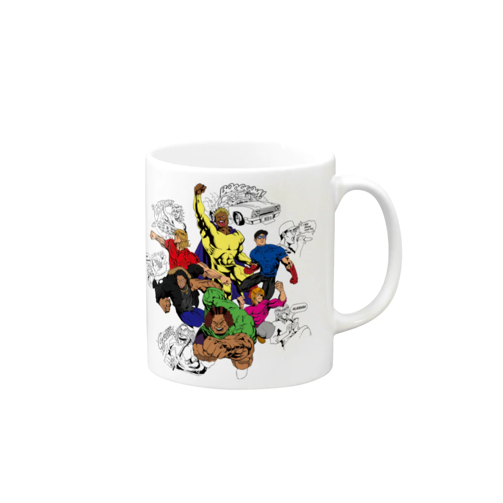 偏見のマグカッップ（グーレンジャーズ） Mug :right side of the handle