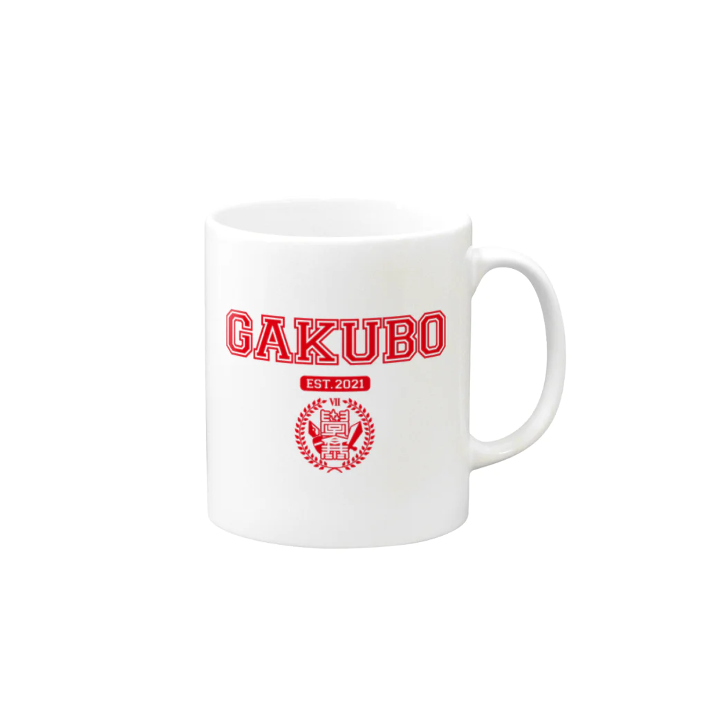 学歴の暴力大学 購買部の学歴の暴力 カレッジ-03 RED Mug :right side of the handle