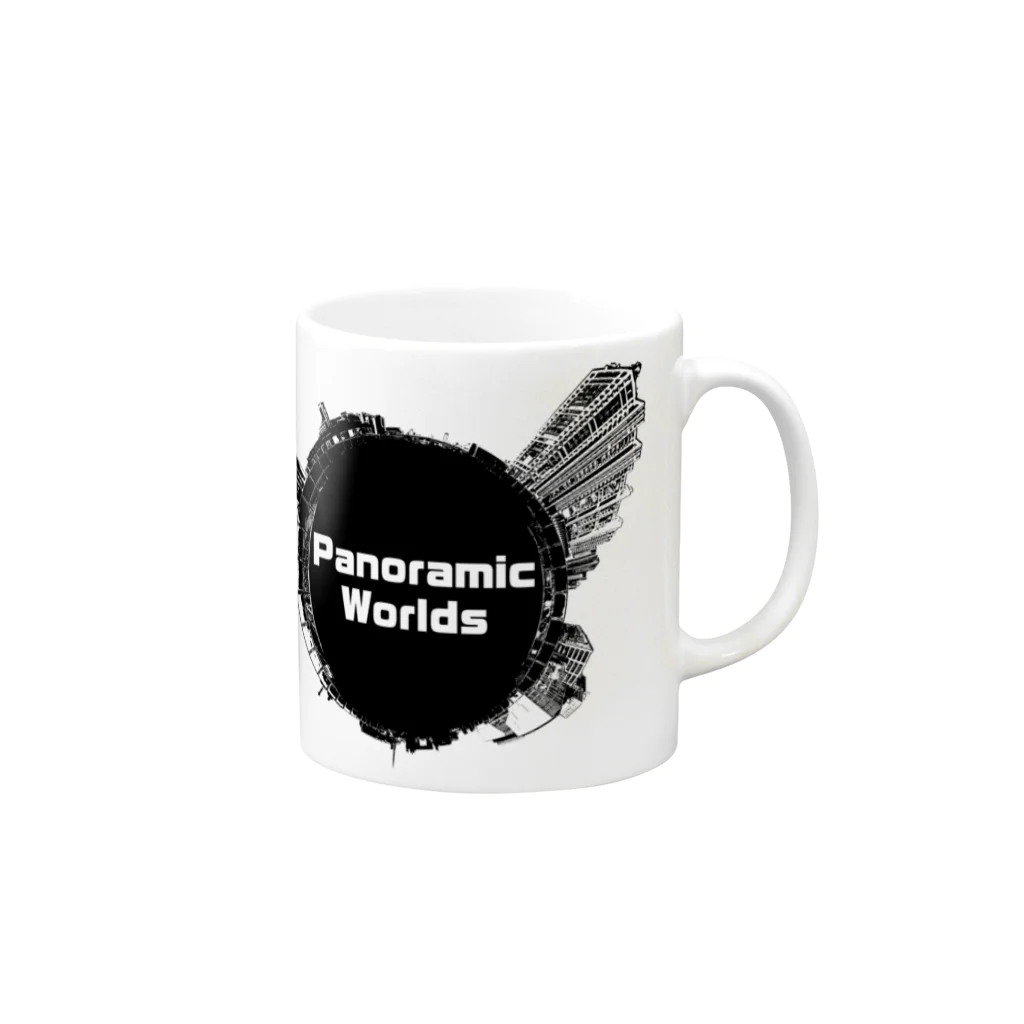 高松勝範 わっきΘΘ動画ライターのPanoramic Worlds Mug :right side of the handle