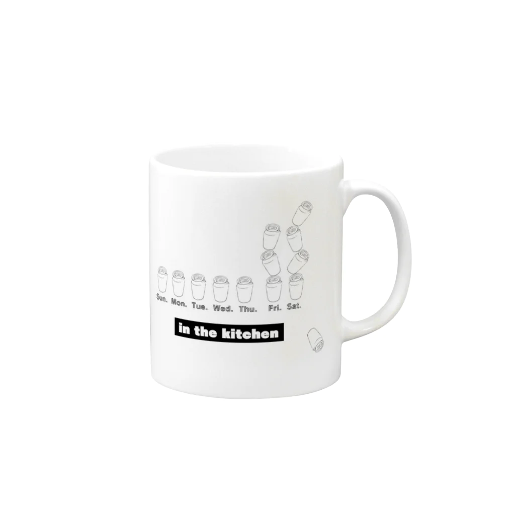 .Mのkitchen drinker Mug :right side of the handle