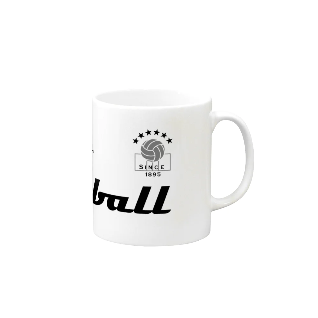 ShibuTのVolleyball(バレーボール) Mug :right side of the handle