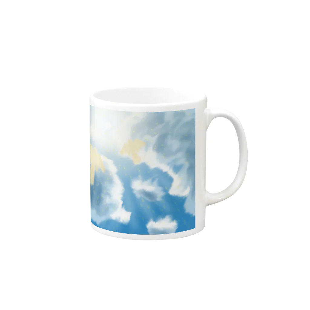 MiVeRu & 🍀Petit Bonheurの-blessing- Mug :right side of the handle