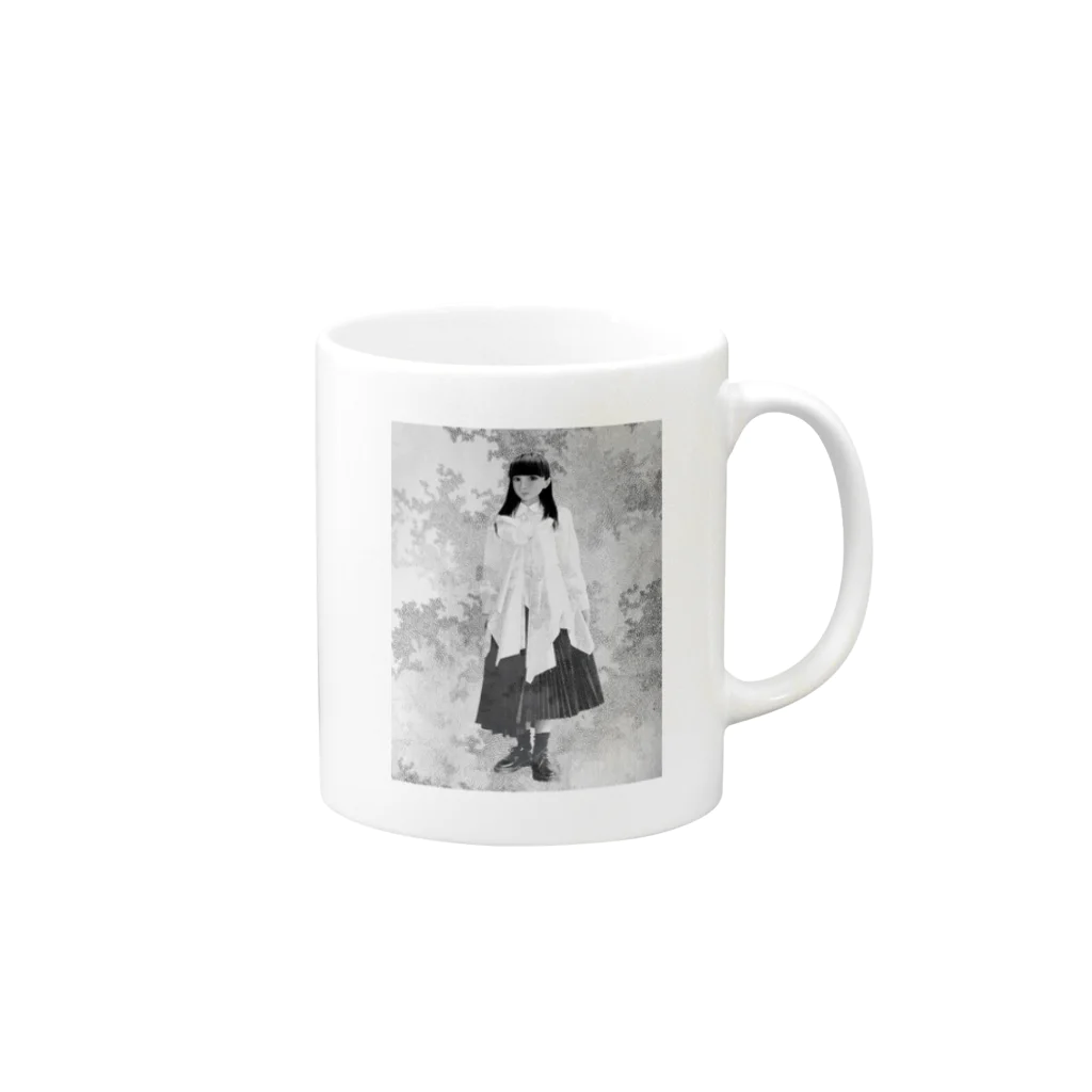 technophilia philosophyのCDG girl Mug :right side of the handle