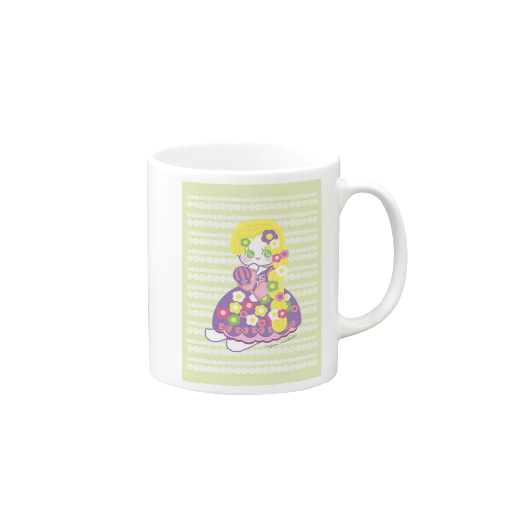 🎀りぼんぱ～ら～🎀の童話展2023のラプンツェル Mug :right side of the handle