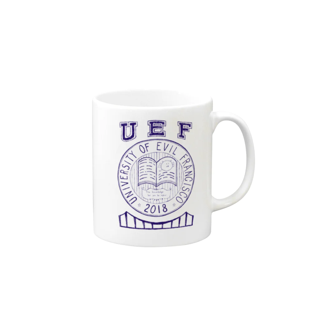 minelのUniversity Of Evil Francisco Mug :right side of the handle