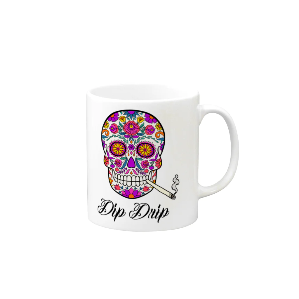 DIP DRIPのDIP DRIP "Sugar Skull" Series Mug :right side of the handle