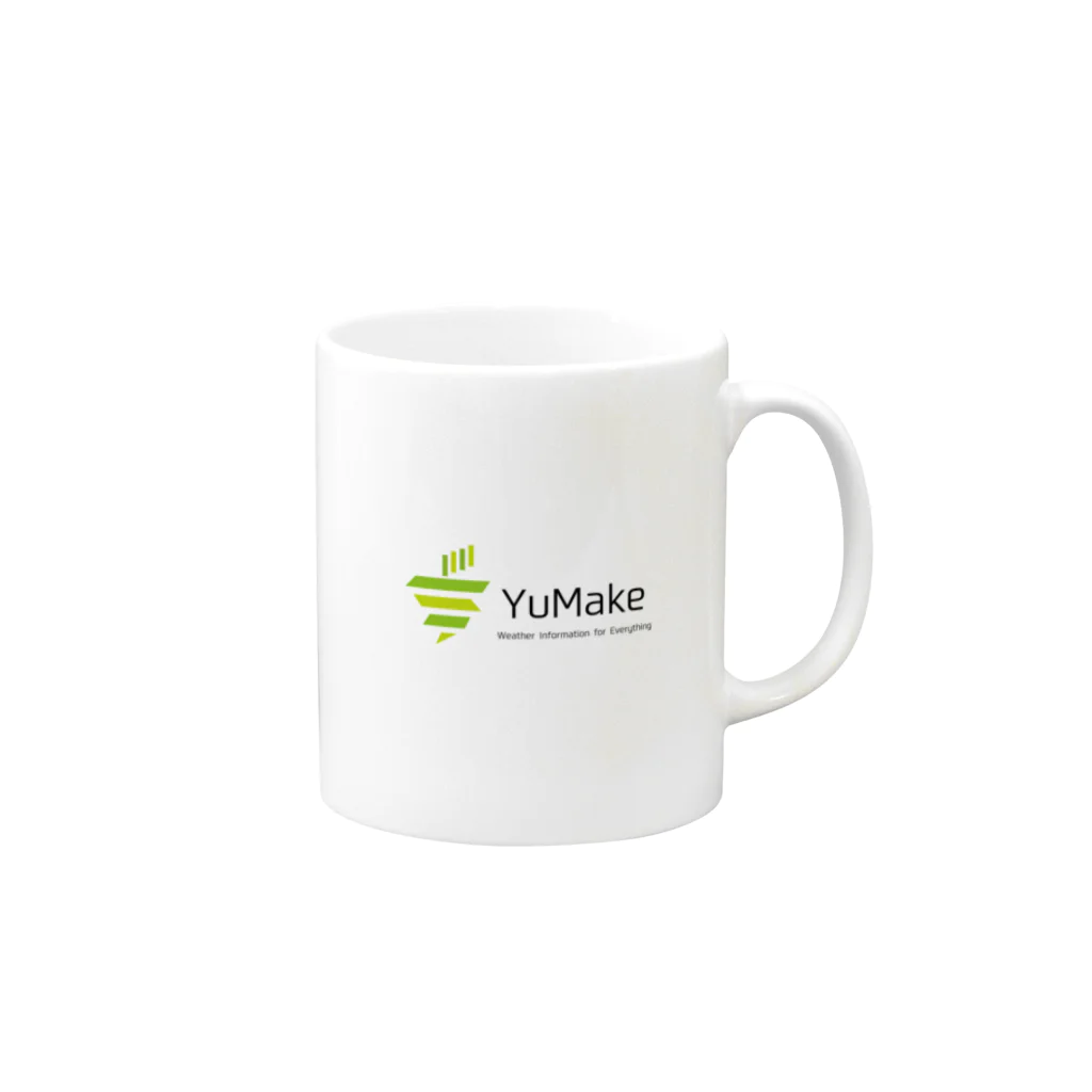 YuMake株式会社のYuMake株式会社ロゴ Mug :right side of the handle