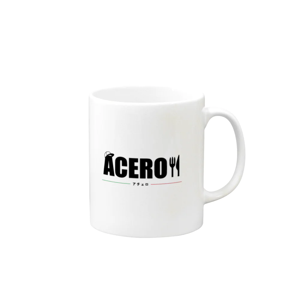 ACEROのACEROオリジナルロゴ マグカップの取っ手の右面