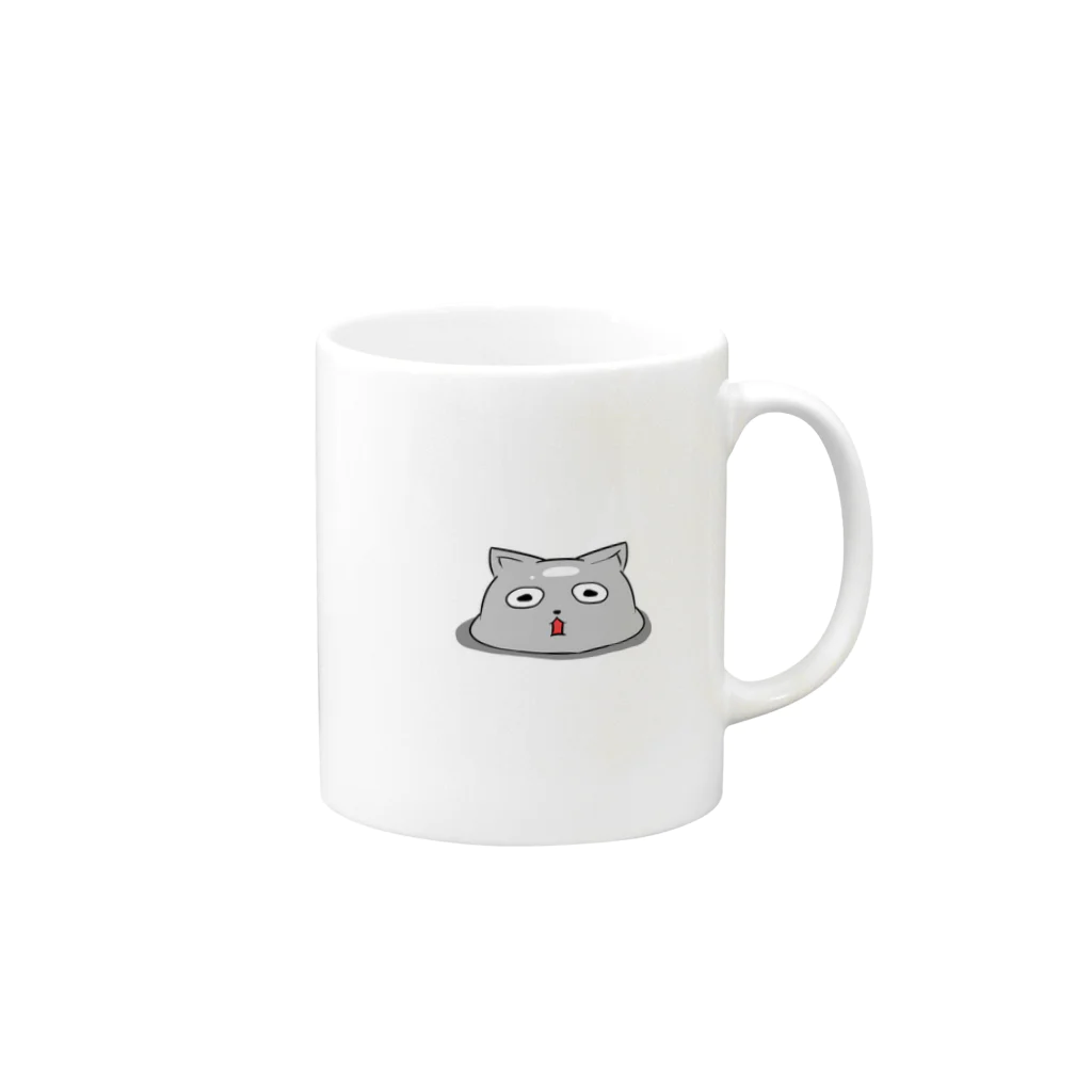 もやしのねこらいむ Mug :right side of the handle