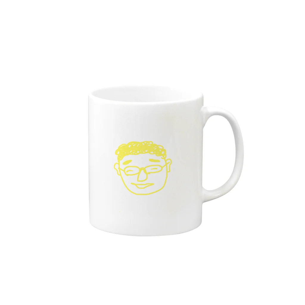 あさっしー館のサメちゃん Mug :right side of the handle