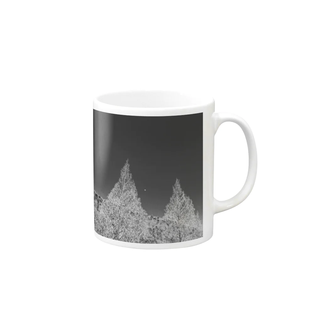 MyFavorites      - あさきのショップ -のフォト 【moon and tree】 シリーズ Mug :right side of the handle