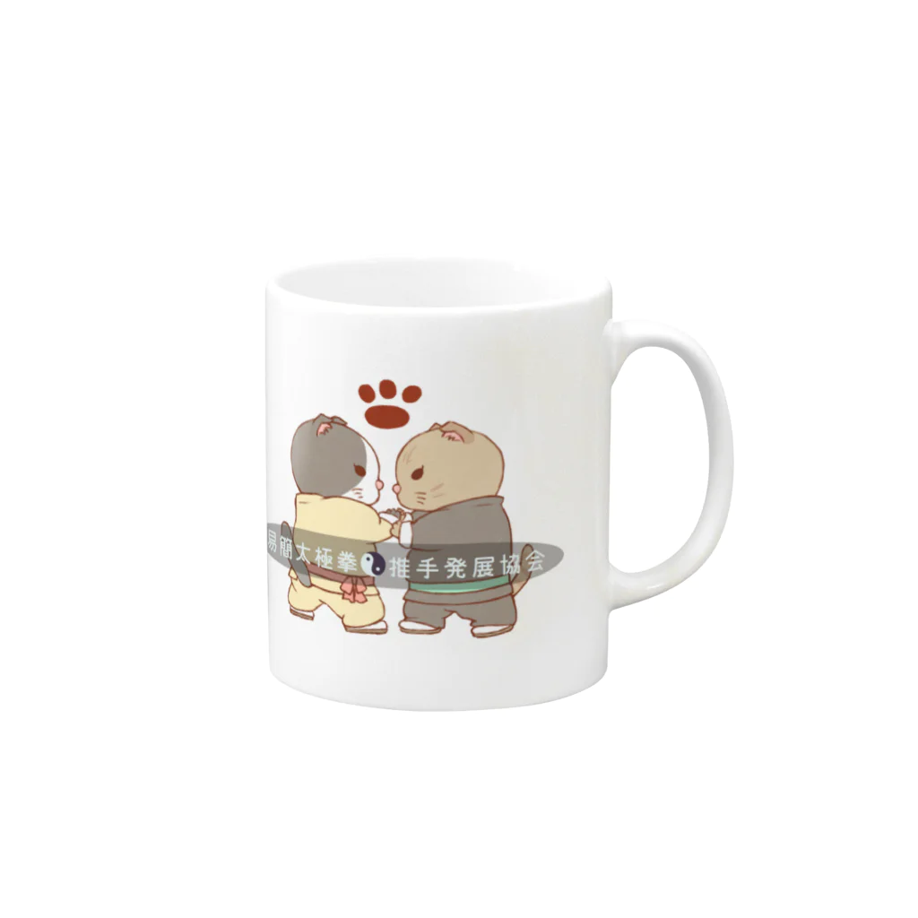 taiwanatyouの推手猫 Mug :right side of the handle