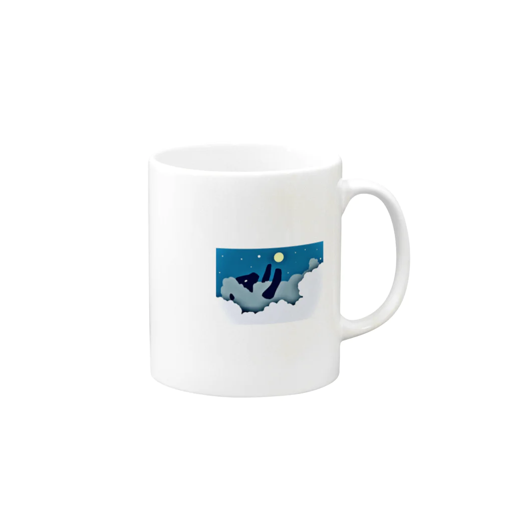 あるサメのお店のままごと羊 ver2 Mug :right side of the handle