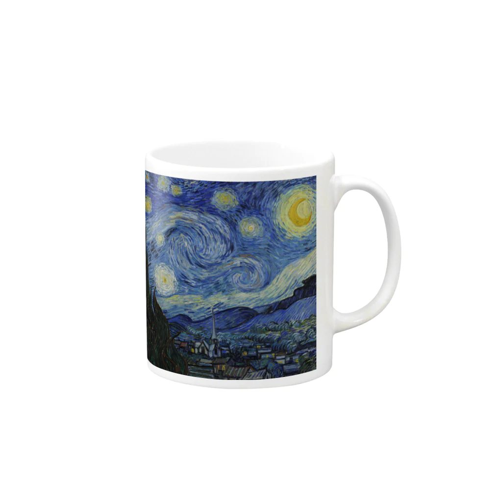 ソルト🦀の星月夜 Mug :right side of the handle