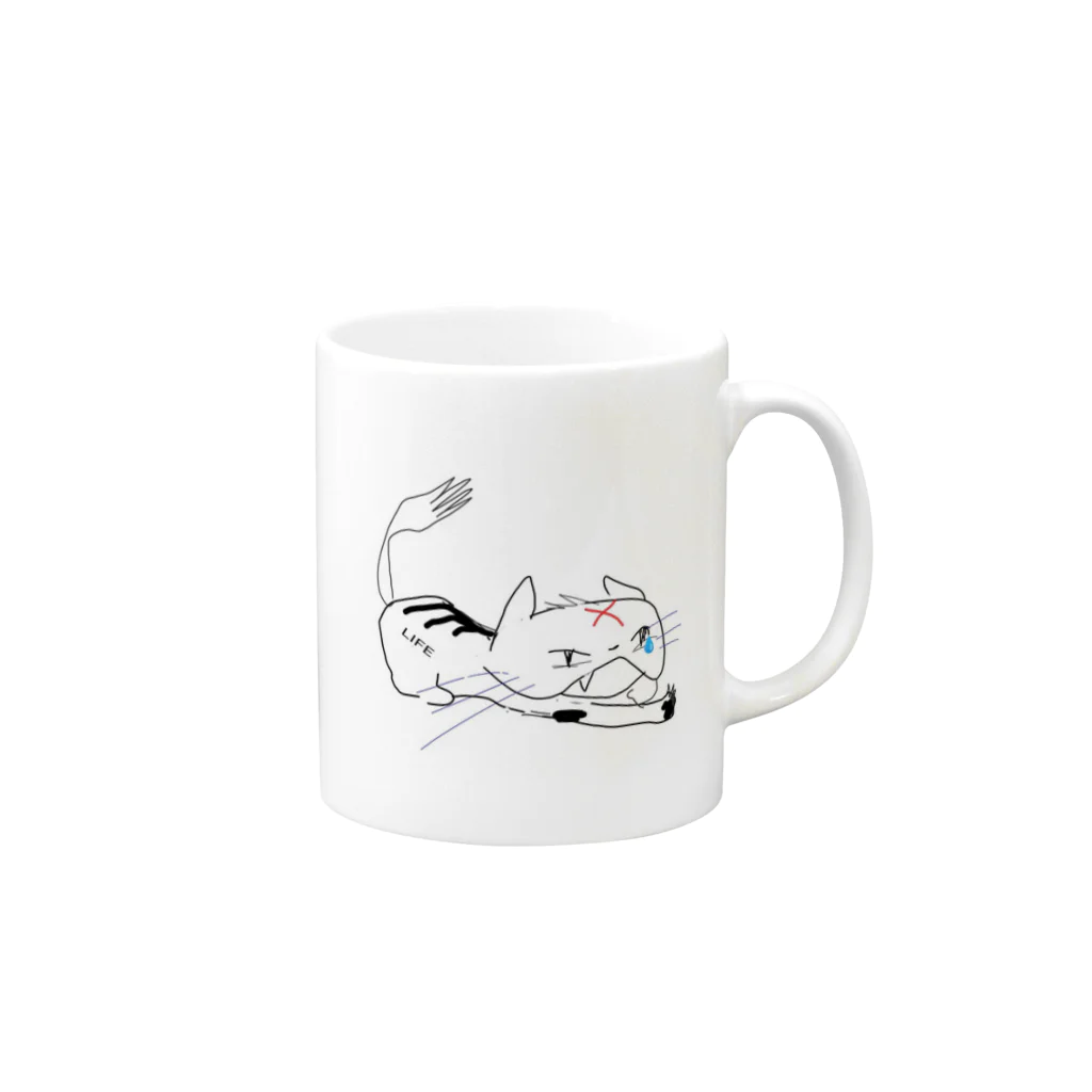 keikeiのnowarcat Mug :right side of the handle