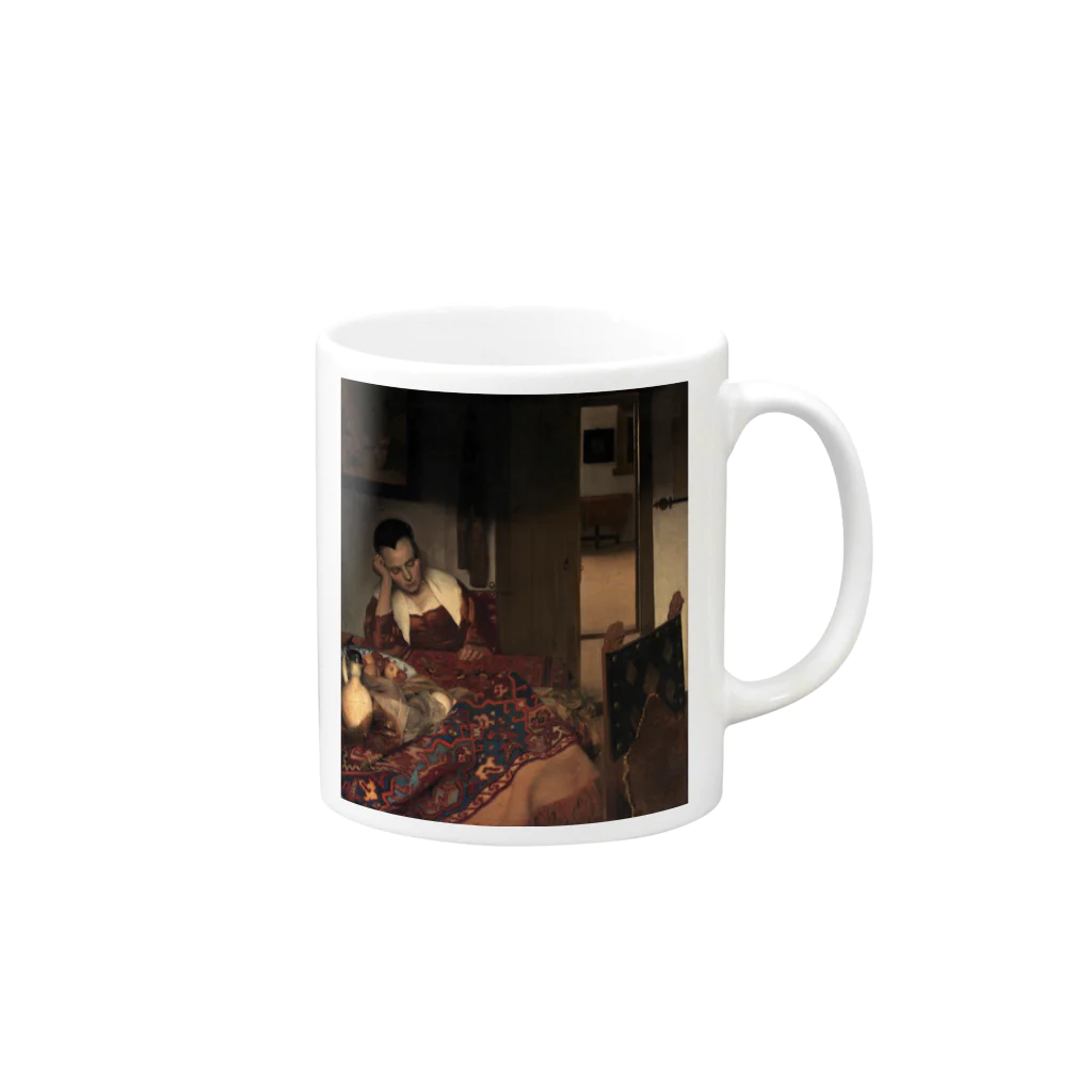 世界美術商店の眠る女 / A Woman Asleep Mug :right side of the handle