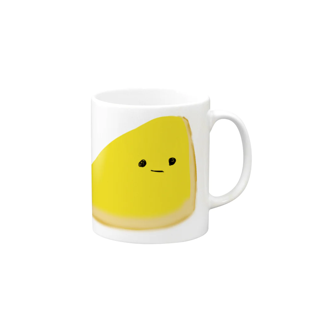 よのちーずなんくん Mug :right side of the handle