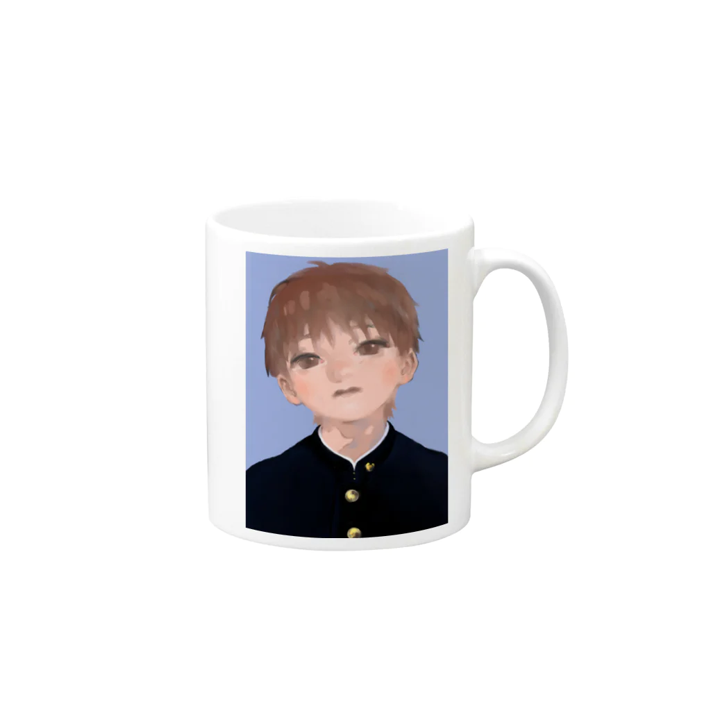 kana's shopの卒アルの男の子 Mug :right side of the handle