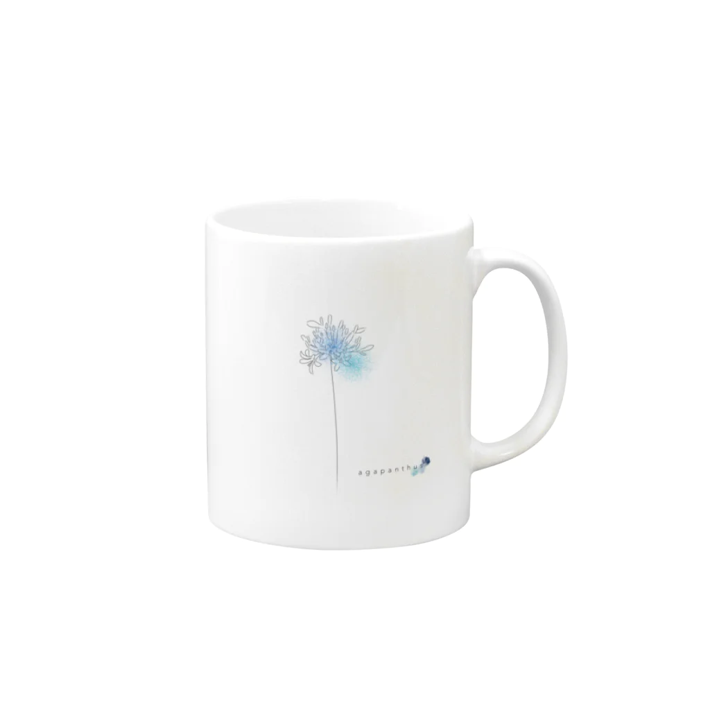 Re:birchのagapanthus Mug :right side of the handle