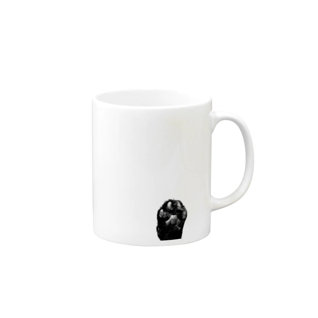 にゃんこのごはんのにくきゅうシリーズ2 Mug :right side of the handle