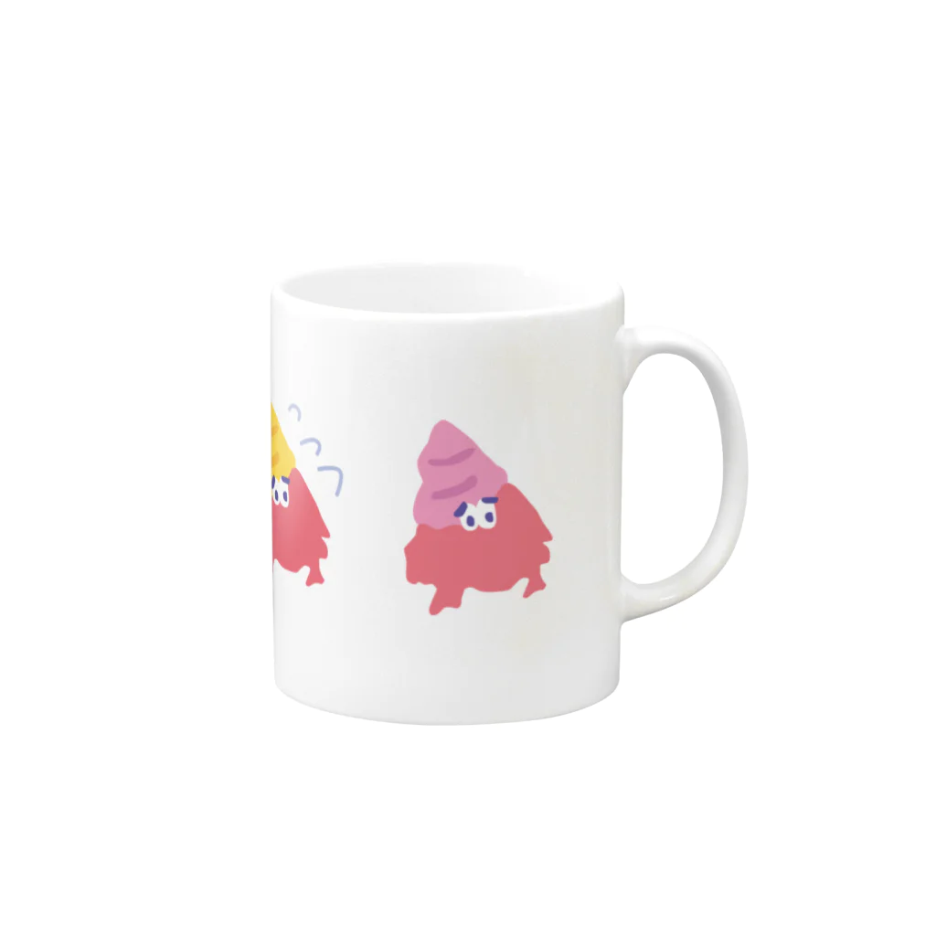 bestjoy_odoriのYADOKARI-KUN Mug :right side of the handle