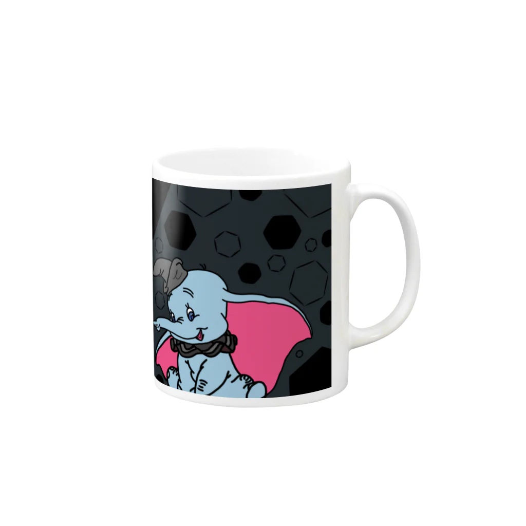 A-RDLN（エーラディレン）のBLACK・Dumbo Mug :right side of the handle