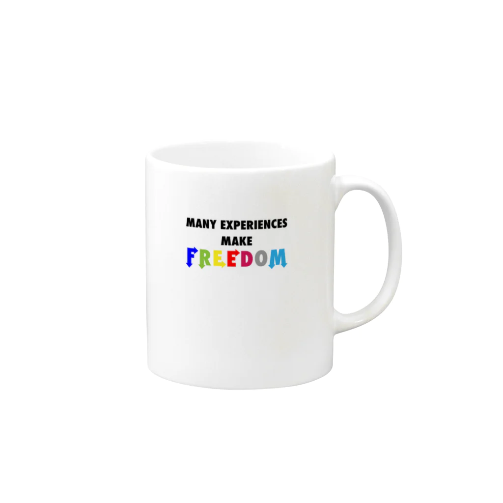 ブックアーマーのmake freedom Mug :right side of the handle