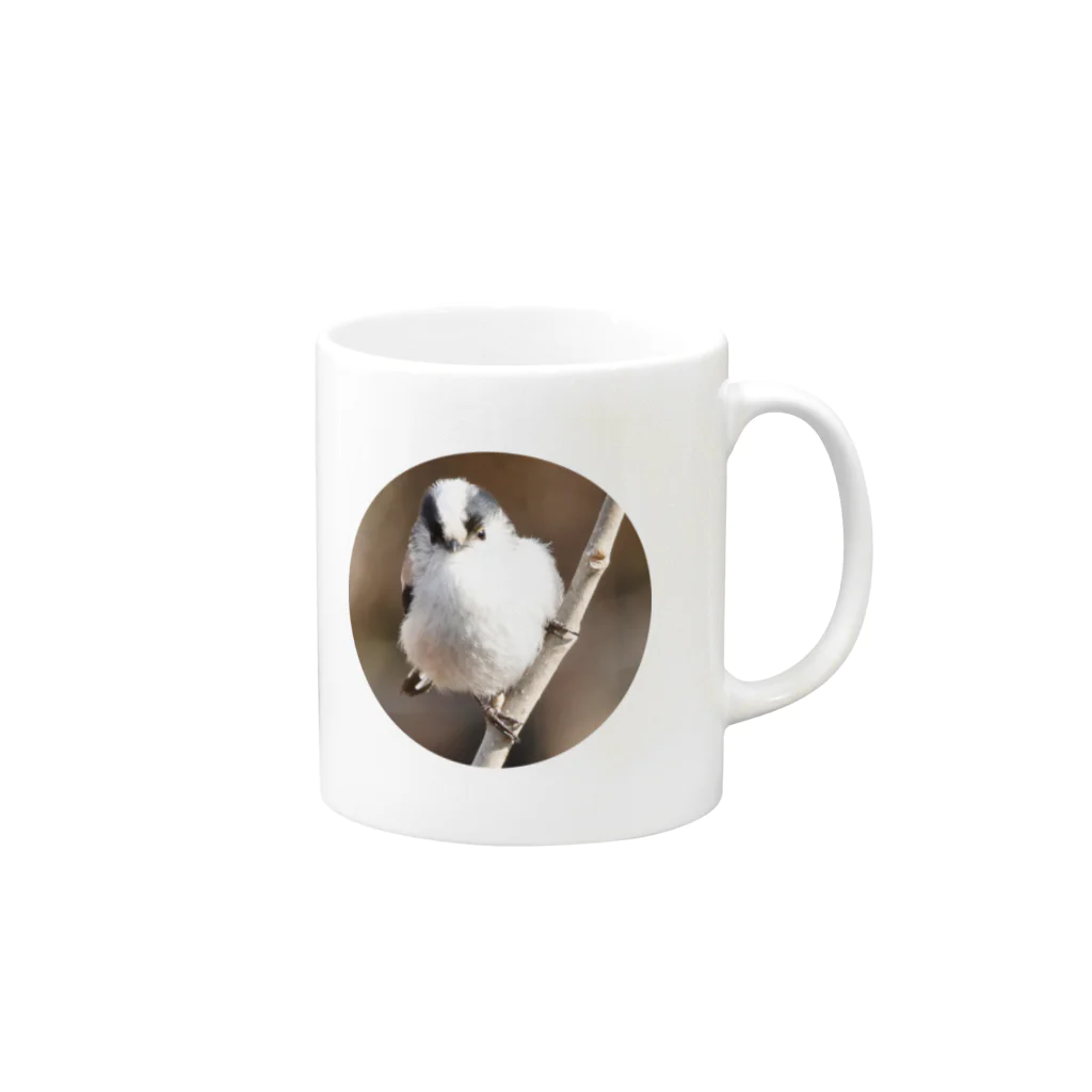 怪人カラス男のYENAGAーCHAN Mug :right side of the handle