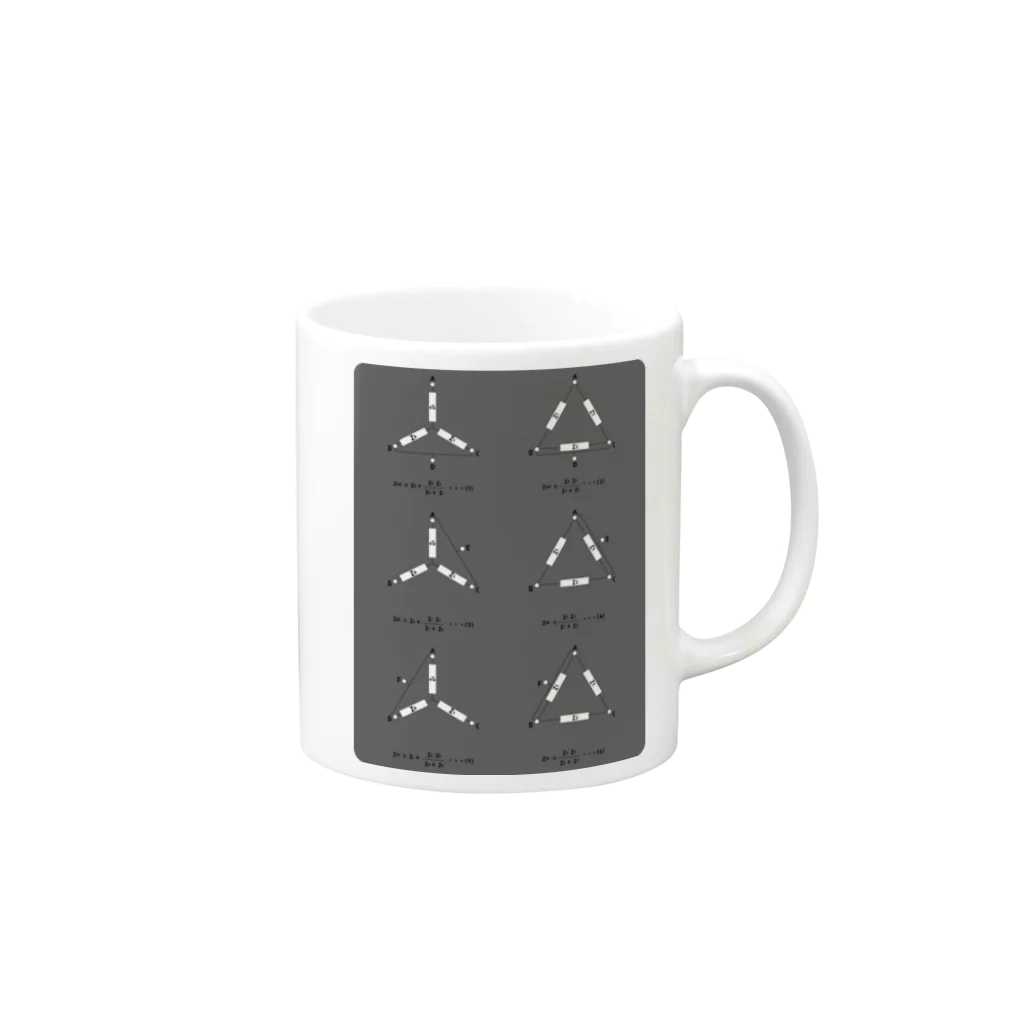 九十九屋の電気回路　Y回路とD回路 Mug :right side of the handle