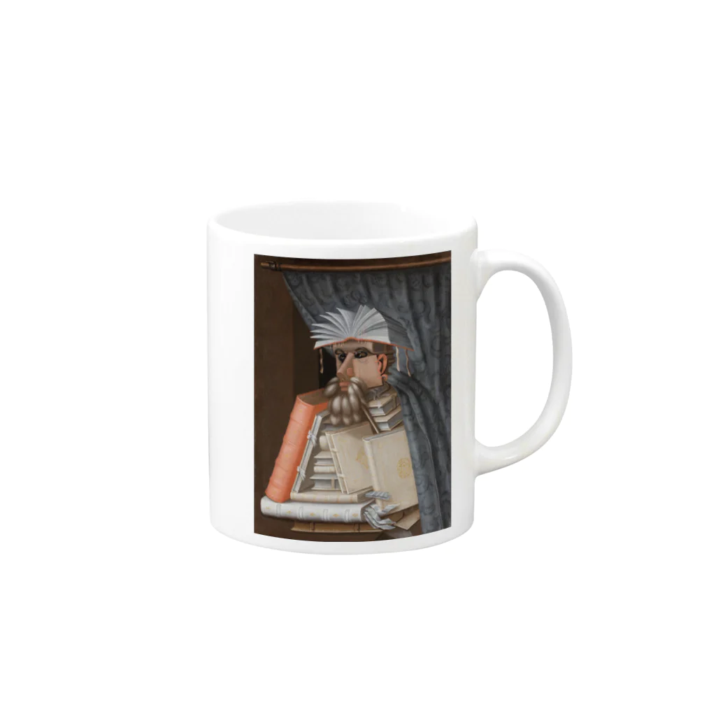 世界美術商店の司書 / The Librarian Mug :right side of the handle