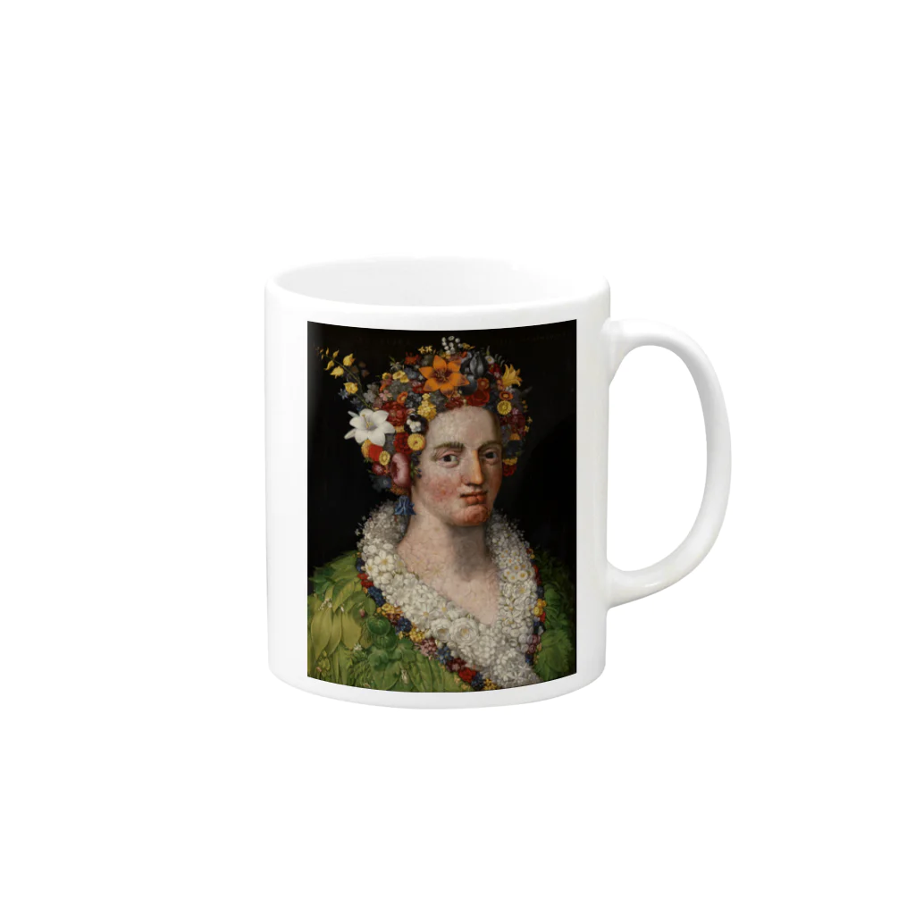 世界美術商店のフローラ / Flora Mug :right side of the handle