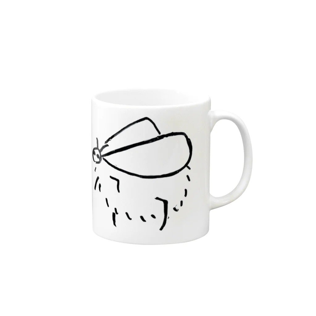 ユキムシのユキムシ（アイコン） Mug :right side of the handle