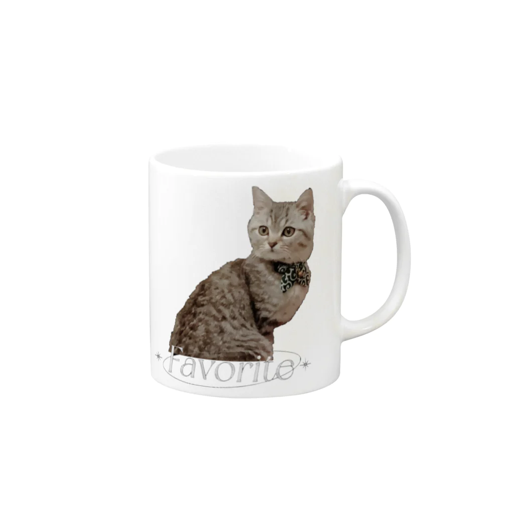 hanase_worldのうちの猫しか無理 Mug :right side of the handle